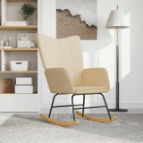 Scaun balansoar, crem, material textil