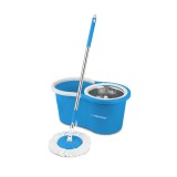 Set mop rotativ, Spin Mop Perfect Clean 96407, galeata cu roti si storcator, rotire 360 grade, Oem