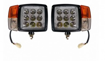 Set de faruri LED cu semnalizator,tractor,combină,excavator,plug de zăpadă foto