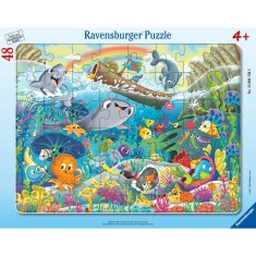 Ravensburger - Puzzle tip rama prietenii din ocean 48 piese
