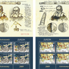 |Romania, LP 1832a/2009, EUROPA 2009 - Astronomie, minicoli cu manseta, MNH