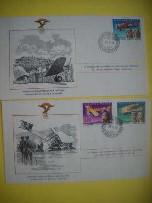 HOPCT PLIC FDC S NR 1017 SET 4 FDC UNGARIA-EUROPA -ISTORIA AVIATIEI -FAI -FEDERATIA AERONAUTICA INTERNATIONALA 1978-AVION / AVIATIE foto