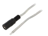 Cablu DC 5,5/2,5 2x0,5mm2 Transparent 2m