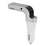 Modulator Auto FOXMAG24, Radio FM, Bluetooth, USB, Redare MP3, Hands-free, Card Micro SD, Negru / Alb