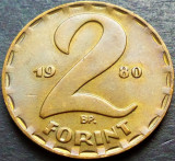 Moneda 2 FORINTI - UNGARIA, anul 1980 *cod 583 - UNC PATINA