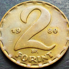 Moneda 2 FORINTI - UNGARIA, anul 1980 *cod 583 - UNC PATINA