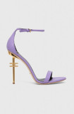 Elisabetta Franchi sandale de piele culoarea violet SA23B41E2
