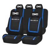 Set Huse Scaune Universale Compatibile cu Dacia Nou &ndash; Negru/Albastru