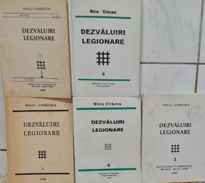 DEZVALUIRI LEGIONARE 5 VOLUME NICU CRACEA MISCAREA LEGIONARA LEGIONAR 1067 PAG foto