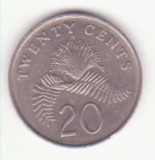 Singapore 20 cenți 1990 - Calliandra surinamensis