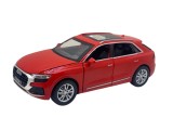 Macheta metal replica Audi Q8 rosu 1:32 sunet si lumini