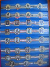 HOPCT LOT NR 27 - OAMENI CELEBRI-31 BUC-ETICHETE VECHI DE TRABUCURI / CIGARS LABELS -COLECTIE DE LUX-LITHO