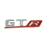 Emblema GTR spate portbagaj Mercedes, chrom cu rosu