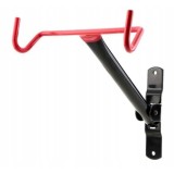 Suport pentru bicicleta, Otel, 38 cm, Negru/Rosu, Oem