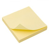 Notițe Adezive, Model 7.6x7.6cm, Culoare Galben Pal, 100 File, Oem