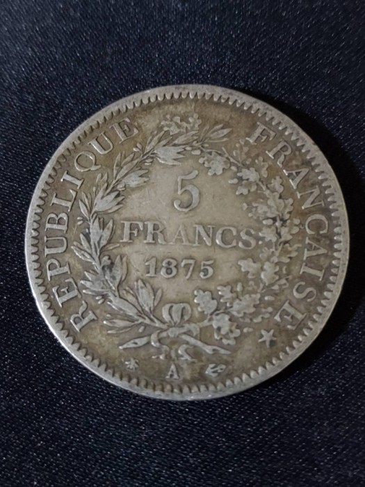 Franța 1875 A - 5 Franci - Monedă de argint #4