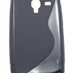Husa silicon S-case neagra pentru Samsung Galaxy Ace 2 i8160