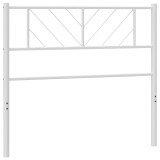 Cumpara ieftin Tablie de pat de schimb metalica, alb, 100 cm