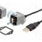 Conector {{Tip conector}}, colier (2 orificii), pt. montare pe panou, ENCITECH - 1310-0007-04