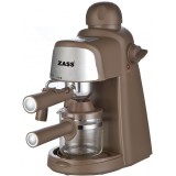 Espressor manual Zass, 800 W, 5 bari, dispozitiv cappuccino, Maro