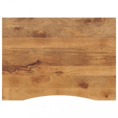 vidaXL Blat birou cu decupaj curbat 110x80x2,5cm lemn masiv mango brut 370221