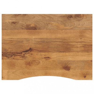 vidaXL Blat birou cu decupaj curbat 110x80x2,5cm lemn masiv mango brut foto