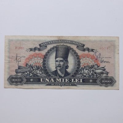 romania bancnota 1000 lei 1948 seria P.2711- 0579 - 120 lei foto