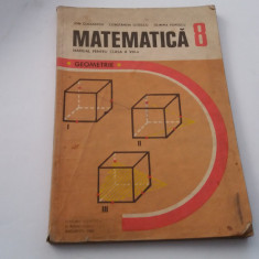 MATEMATICA MANUAL PENTRU CLASA VIII-A ION CUCULESCU ,RF18/4