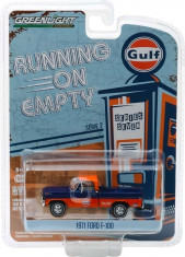 1971 Ford F-100 - Gulf Oil Solid Pack - Running on Empty Series 7 1:64 foto
