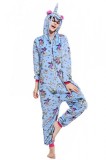 PJM142-4 Pijama pufoasa intreaga cu model unicorn, S