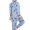 PJM142-4 Pijama pufoasa intreaga cu model unicorn