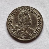 Austria Tyrol 1 kreuzer ND (1711-40) Hall argint Carol Vl