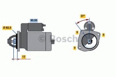Starter FIAT BRAVO I (182) (1995 - 2001) BOSCH 0 986 017 790 foto