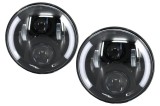 Faruri Full LED CREE Jeep Wrangler JK (2007-2017) Mercedes G-Class W463 (1989-2017) Land Rover Defender Negru Performance AutoTuning, KITT