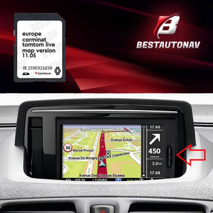 Card navigatie Renault Laguna 3 (2011-2013) Tomtom LIVE Europa 11.05 2023