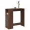 Gossi masa bar cu rafturi, stejar maro 101x40x103,5 cm lemn prelucrat