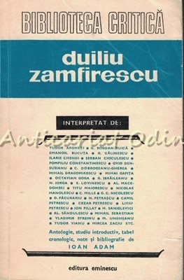 Duiliu Zamfirescu Interpretat De Tudor Arghezi, G. Bogdan-Duica etc. foto