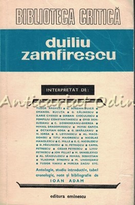 Duiliu Zamfirescu Interpretat De Tudor Arghezi, G. Bogdan-Duica etc.