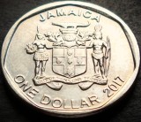 Cumpara ieftin Moneda exotica 1 DOLAR / DOLLAR - JAMAICA, anul 2017 * cod 4184, America de Nord