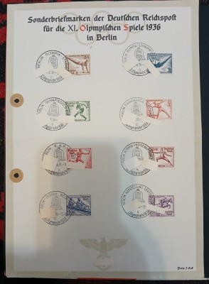 GERMANI,REICH-1936Olimpiada Berlin -FDC - stampilate- foto