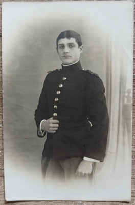 Elev sergent Scoala de Infanterie Bucuresti, 1913// foto tip CP foto