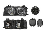 Far Bmw Seria 3 (E36), 1995-03.2000 (Fara Compact), fata, Stanga, lense; H1+H1+W5W; manual/electric; fara motoras, DEPO