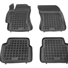 Set covorase auto din cauciuc Subaru Forester (Sh), 01.2008-03.2013, negru, presuri tip tavita, Rezaw 202701, Aftermarket