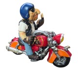 FIGURINA DECORATIVĂ DIN RĂȘINĂ, MODEL MOTOCICLIST