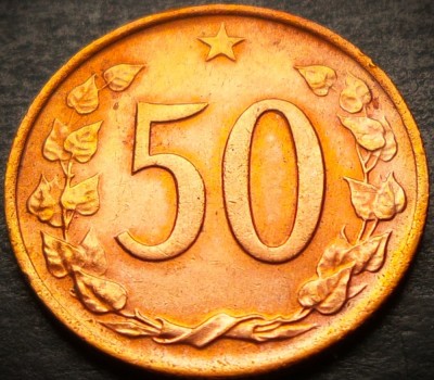 Moneda 50 HALERU - RS CEHOSLOVACIA, ANUL 1971 * cod 4032 foto