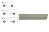 Segment reparatie aripa spate Mercedes Sprinter 1995-2007, VW LT 1995-2006 L=1950 Partea Dreapta, Spate in fata rotii , baza roti :3550 mm, inaltime, Rapid