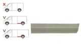Segment reparatie aripa spate Mercedes Sprinter 1995-2007, VW LT 1995-2006 L=1950 Partea Dreapta, Spate in fata rotii , baza roti :3550 mm, inaltime