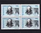 RO 2002 LP 1578 &quot; Oameni de seama -Emanuil Gojdu&quot; , bloc de 4 , MNH