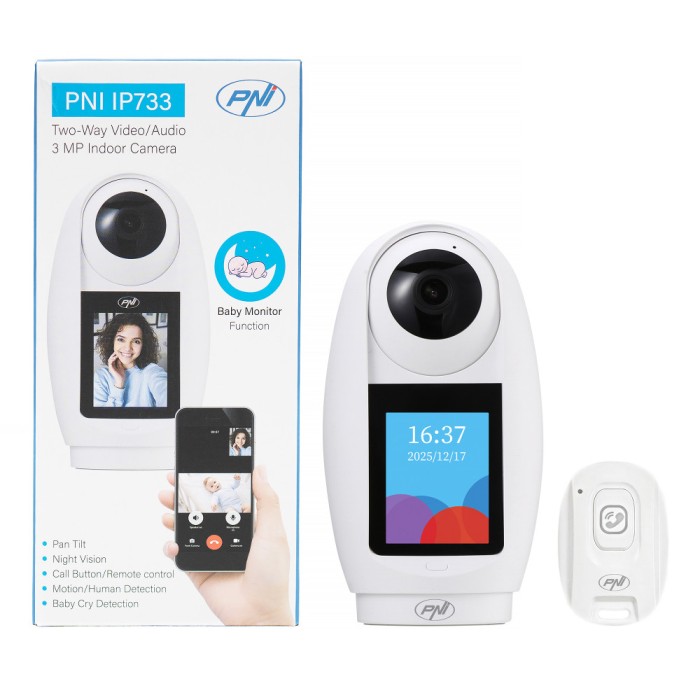 Resigilat : Camera supraveghere video PNI IP733 3MP, audio si video bidirectional,
