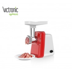 Masina tocat carne Victronic, electrica, 1300 W, accesorii diferite pentru taiat si accesorii pentru carnati
